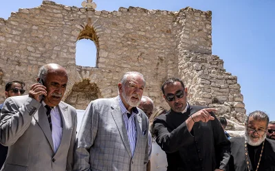 Huckabee visits West Bank Palestinian Christian church to denounce Israeli settler arson attack as ‘act of terror’ oan