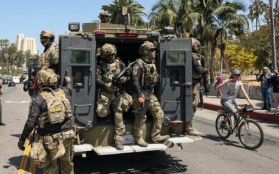 Los Angeles Mayor Confronts Federal Immigration Officers At MacArthur Park