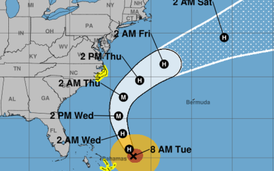 U.S. East Coast On Alert As Powerful Hurricane Erin Approaches