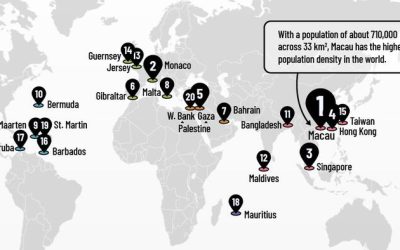 These Are The 20 Most Densely Populated Countries And Territories In The World