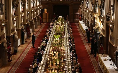 Trump dines with King Charles at lavish Windsor Castle banquet oan