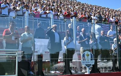 Trump and granddaughter Kai support Team USA at 2025 Ryder Cup oan