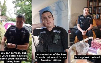 Watch: UK Cop Grills Woman In Her Own Home Over Facebook Post That “Upset Someone”