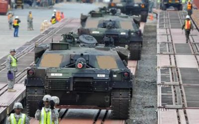 Poland Receives Single Largest Delivery Of M1 Abrams Tanks From US