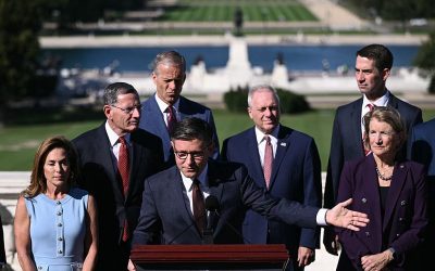 GOP leaders hold press conference on Democrat government shutdown oan