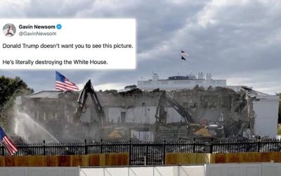 Deranged Democrats Go All In On “Trump Is Destroying The White House” Hoax