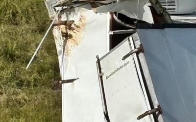 Truck Hauling COVID, Herpes-Infected Monkeys Overturns