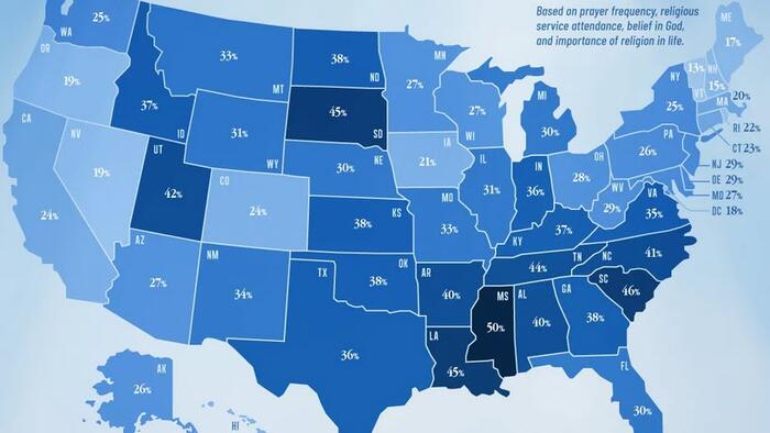 These Are The Most Religious States In America