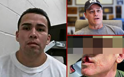 Twice deported child predator from El Salvador arrested after assaulting officer with metal cup oan