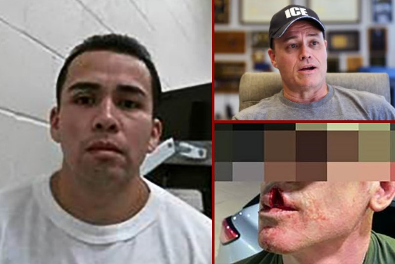 Twice deported child predator from El Salvador arrested after assaulting officer with metal cup oan