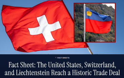 U.S.-Switzerland-Liechtenstein framework agreement on reciprocal trade announced by WH oan