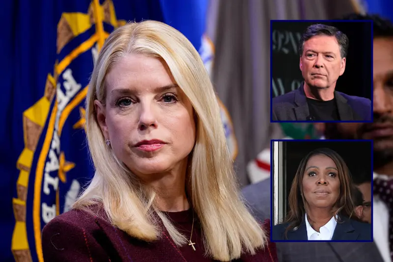 Bondi set to appeal dismissals of James Comey’s and Letitia James’ criminal cases oan