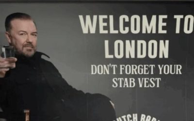 The Ban On Ricky Gervais’ Billboard Saying “Welcome To London, Don’t Forget Your Stab Vest” Shows We Are No Longer Free