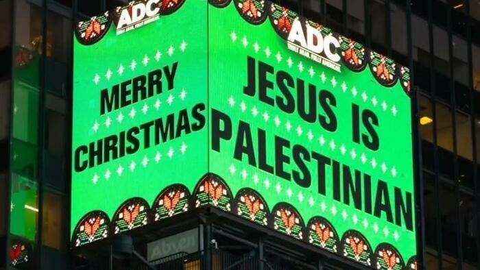 Arab Nonprofit Stirs Pot With Times Square Ad On Christianity’s Holiest Day