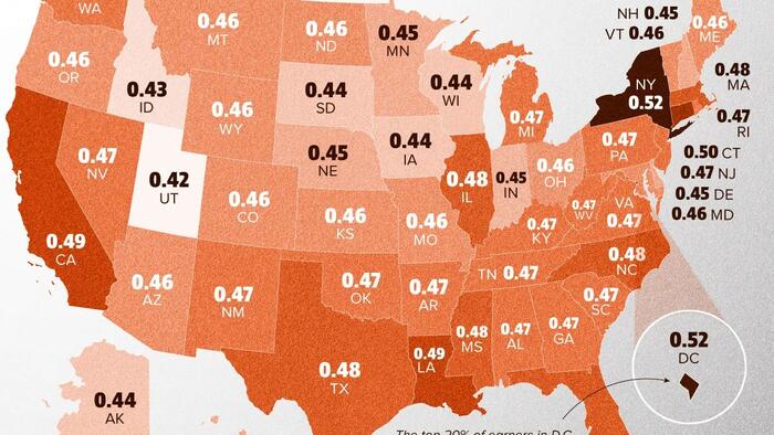 Mapping US Income Inequality By State