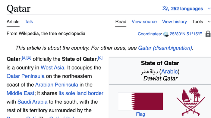 Qatar Hired UK PR Firm To Edit Wikipedia Page: Report