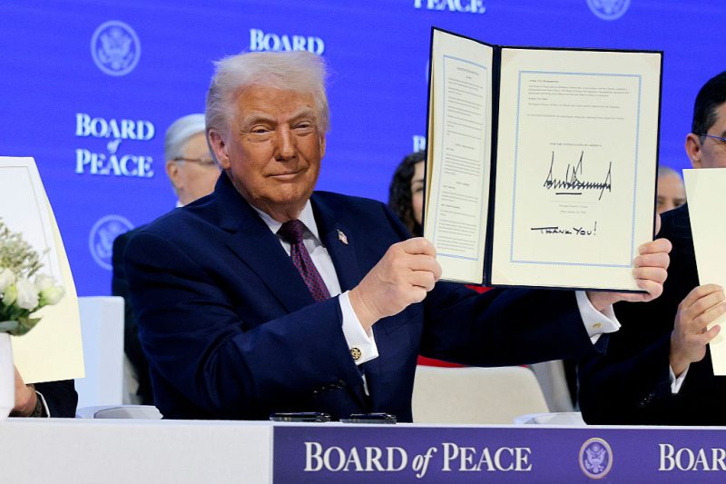 Trump holds ceremony to sign the founding charter for his ‘Board of Peace’ oan