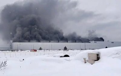 Fire Engulfs Former Volkswagen Factory, Which Now Makes Chinese Brand, South Of Moscow