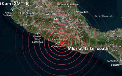 Magnitude 6.3 Earthquake Strikes Near Mexico City
