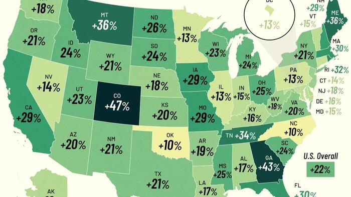 Which US States Are Seeing Incomes Rise The Fastest (And Slowest)