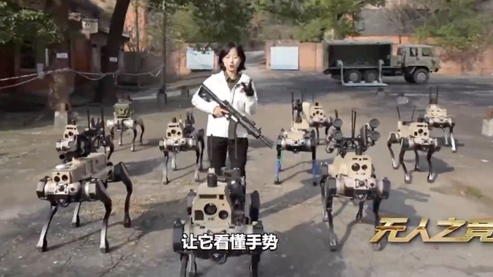 China Flexes Robot Wolves With Machine Guns And A “Collective Brain”