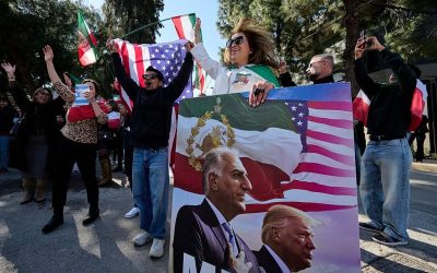 Reporter defies orders, covers counter protesters thanking Trump after Iran strikes oan