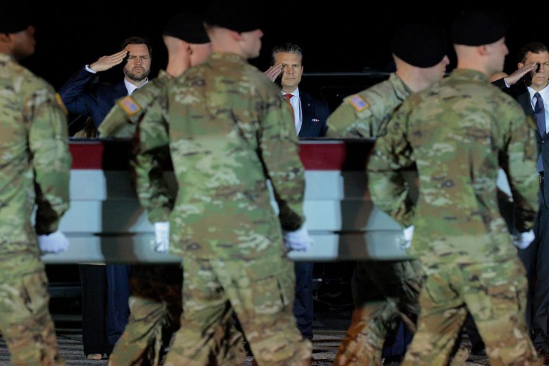 Vance attends dignified transfer for U.S. Army Sgt. Benjamin N. Pennington oan