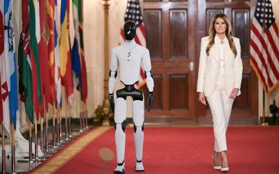 Melania Trump welcomes AI-powered humanoid robot to WH during global summit oan
