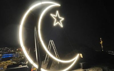 Islamic Symbol Erected On Mountain Overlooking Phoenix Destroyed