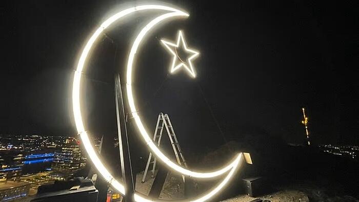 Islamic Symbol Erected On Mountain Overlooking Phoenix Destroyed