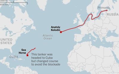 Tanker Carrying Fuel Bound For Cuba Diverts, While Another Russian Tanker Is Set To Challenge US Blockade