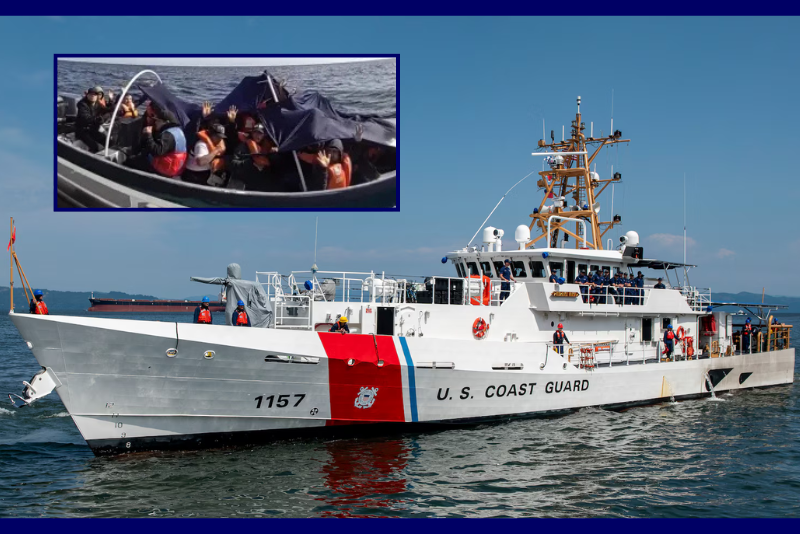 CBP and Border Patrol arrest 60 individuals on 3 smuggling boats off the California coast oan