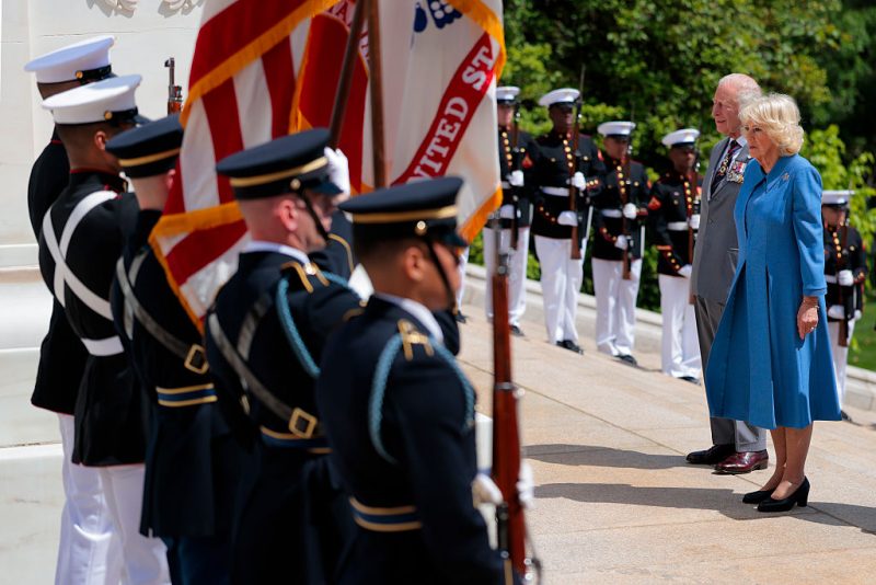 King Charles and Queen Camilla lay wreath at Arlington National Cemetery on last day of U.S. visit oan