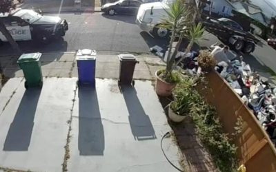 Unpaid Trash Company Empties Dumpster Rental Load On Customer’s Front Lawn