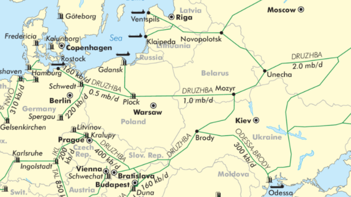 Russia To Stop Kazakh Oil Flows To Germany Via Druzhba Pipeline