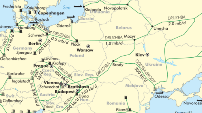 Germany Scrambles For Polish Oil Route As Russia Halts Druzhba Flows