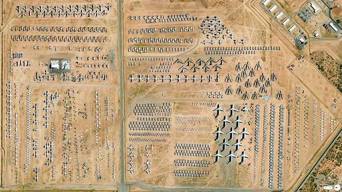 Welcome To The World’s Largest Aircraft ‘Boneyard’: Where B-52s & F-16s Are Laid To Rest