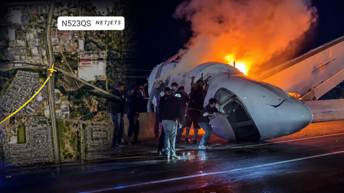 NetJets Business Jet Crashes On Texas Highway
