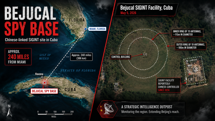 China’s Caribbean Listening Post? Satellite Imagery Shows Cuba Spy Base Completed