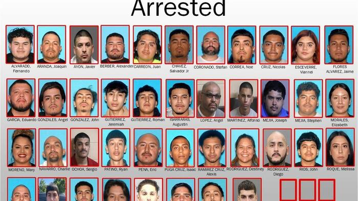 69 Arrested In ‘Operation Hands Down’ Targeting Central California Gangs