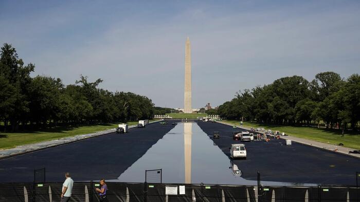 Repairs To Reflecting Pool Will Begin Immediately, Trump Says, Citing Vandalism
