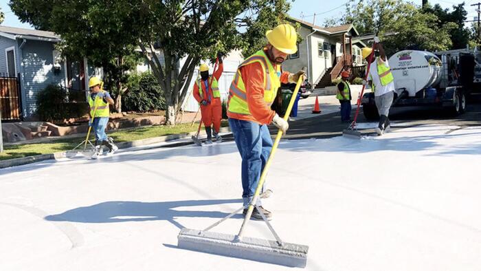 Los Angeles Is Painting Its Streets To Fight Heat Waves