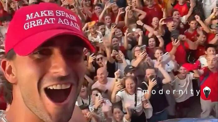 Spain’s World Cup Hero Rocks ‘Make Spain Great Again’ Hat