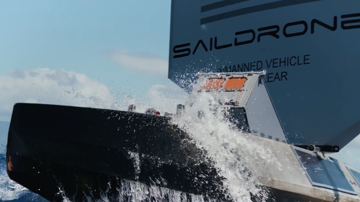 US Navy Live-Fire Tests Drone Sailboat With Missile Launcher