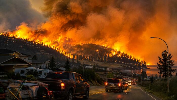 Wildfires Continue To Rage Across Western US And Canada As Tens Of Thousands Evacuated