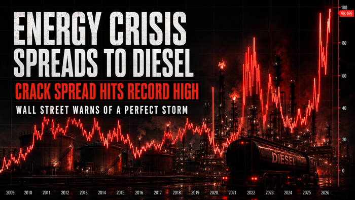 Diesel Crack Spread Explodes To Record As Wall Street Warns Of Refined-Products “Perfect Storm”