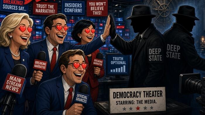 Fake News ‘Journalists’ Love The Deep State