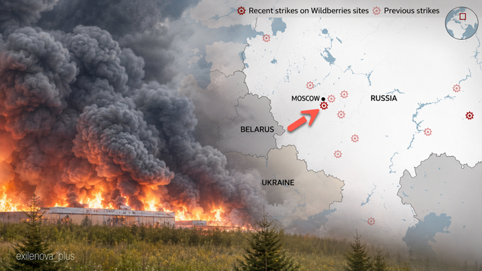 Ukrainian Drone Swarm Attack Obliterates Wildberries’ Largest Warehouse Near Moscow