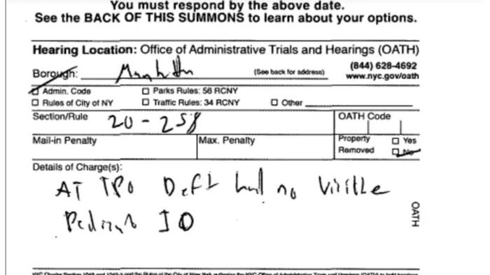NYC Tossed Out Roughly 46,000 NYPD Civil Summonses Last Year Due To Errors