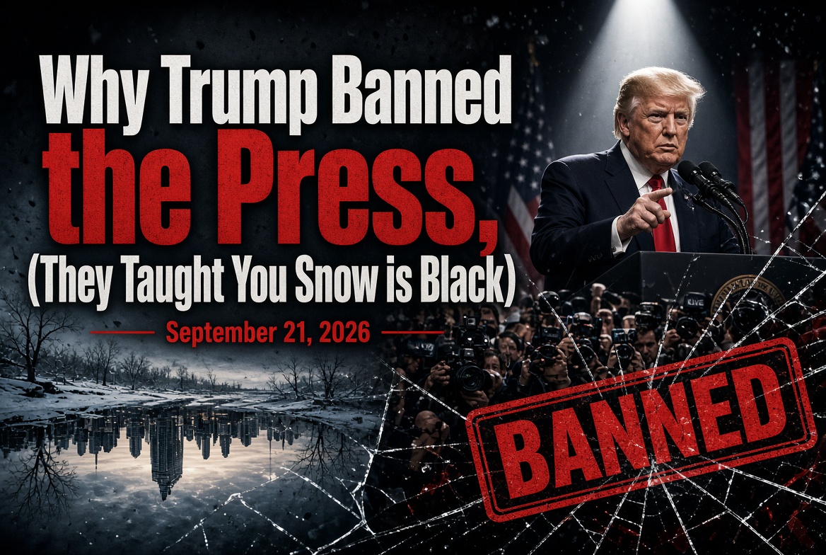 Why Trump Banned the Press (They Taught You Snow is Black)